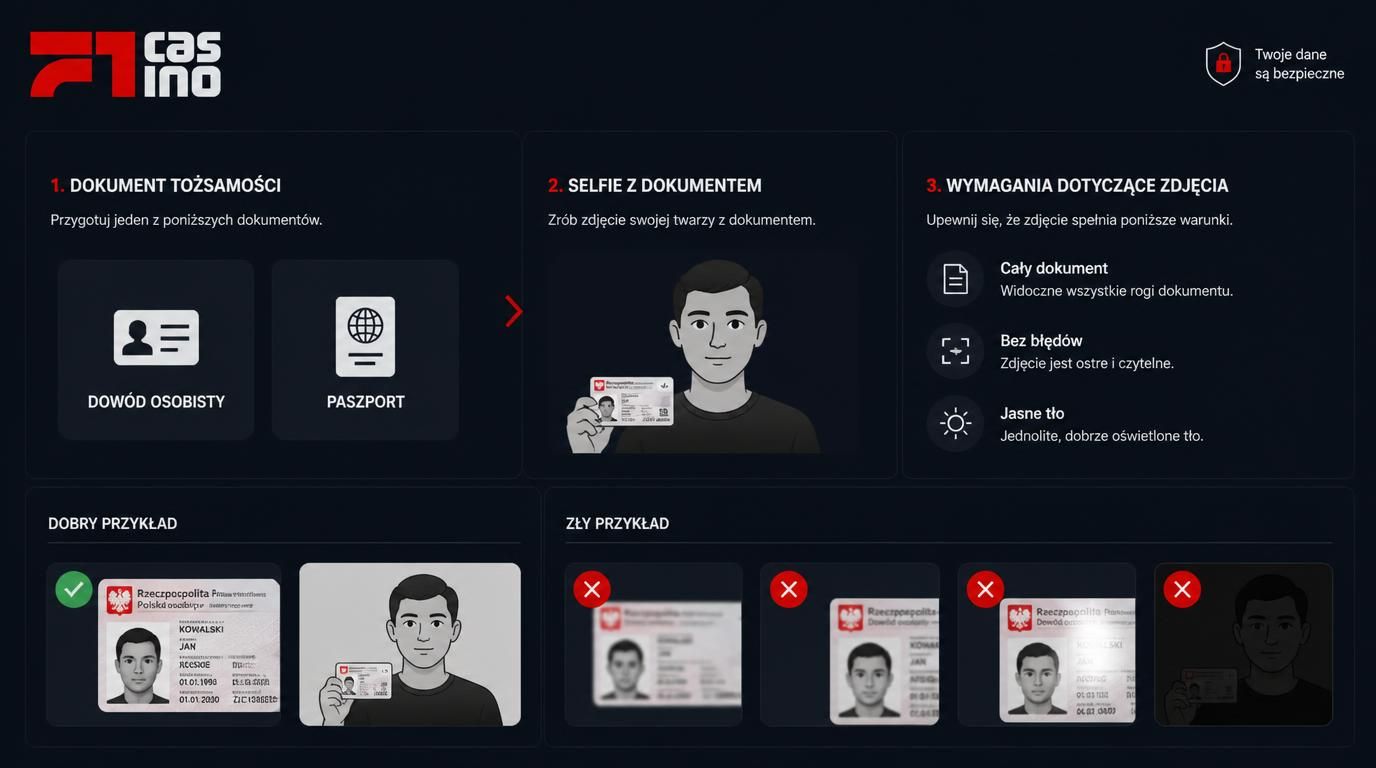 zdjęcia dokumentów identyfikacyjnych z tak i nie